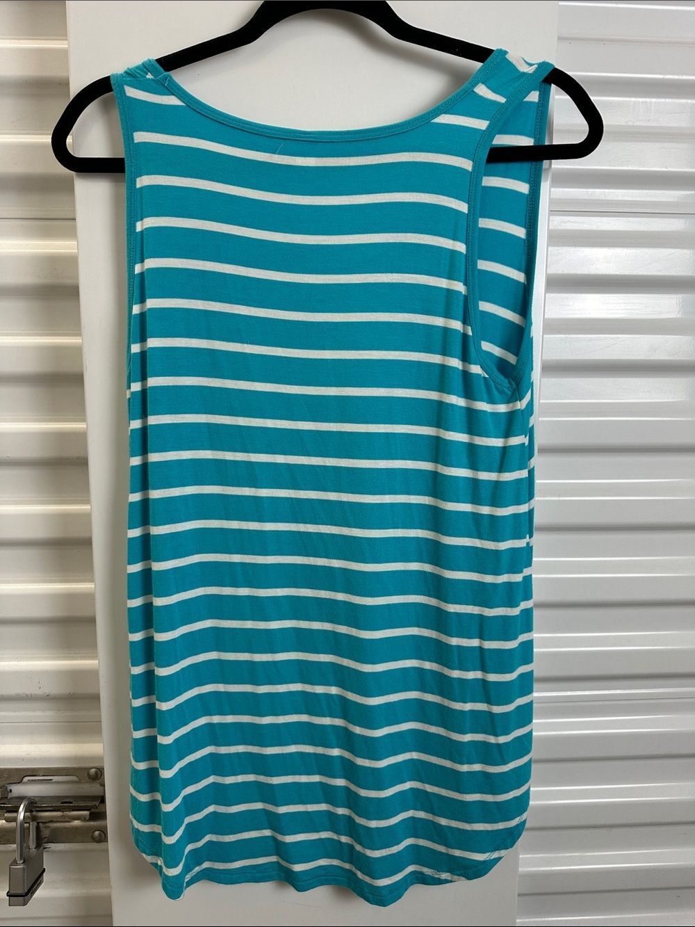 ZENANA  Teal & White Stripe Tank Top - Undetermined Brand - Picture 5 of 7